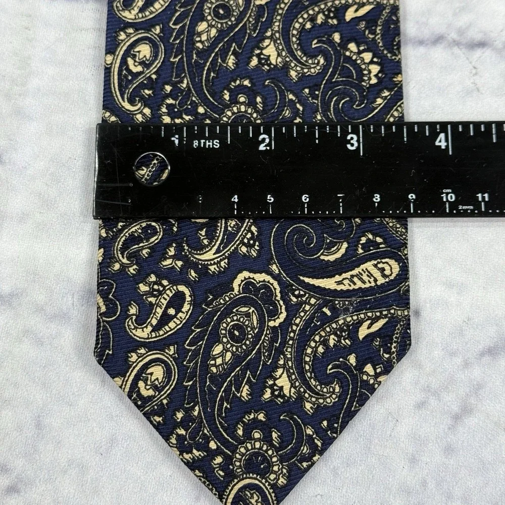 Vintage Polo Ralph‎ Lauren Gabardine Silk Tie Paisley 56